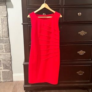 Red Calvin Klein Starbust Sheath